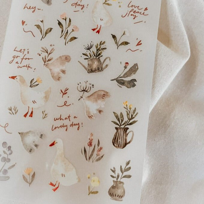 Meow Illustration - Planner Sticker - Woodland Story