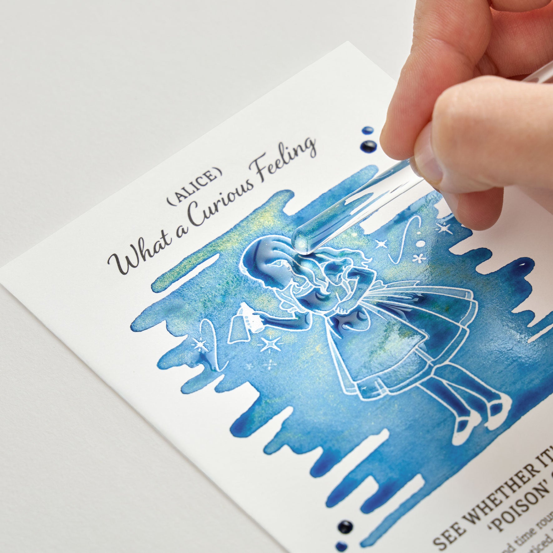 Wearingeul - Ink Swatch Post Cards - Alice