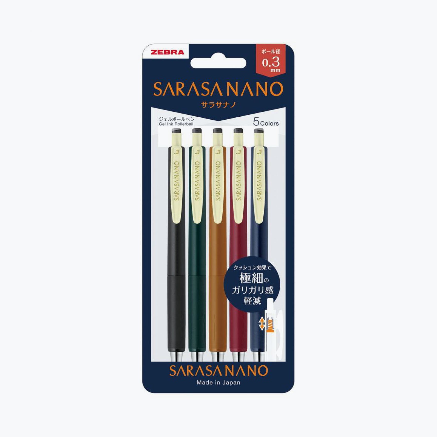 Zebra - Gel Pen - Sarasa Nano - 0.3mm - Vintage