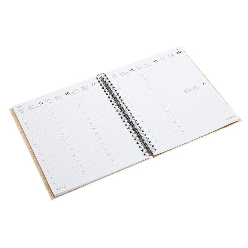 Bookbinders Design - 2026 Diary - Wire-O - Regular - Northern Light Green