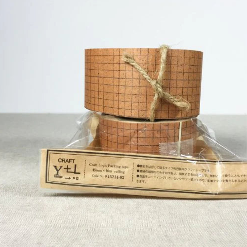 Classiky - Kraft Paper Tape - Grid (Red)