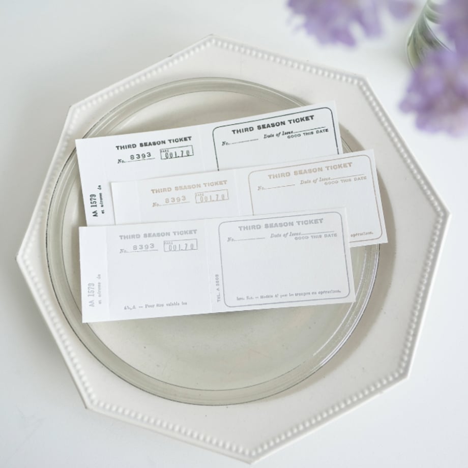 Yohaku - Notepad - Memo Pad - Ticket (Grey)