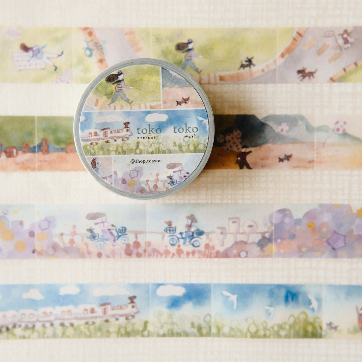 TeaYou - Tape - Washi - Scenery (Box of 4)