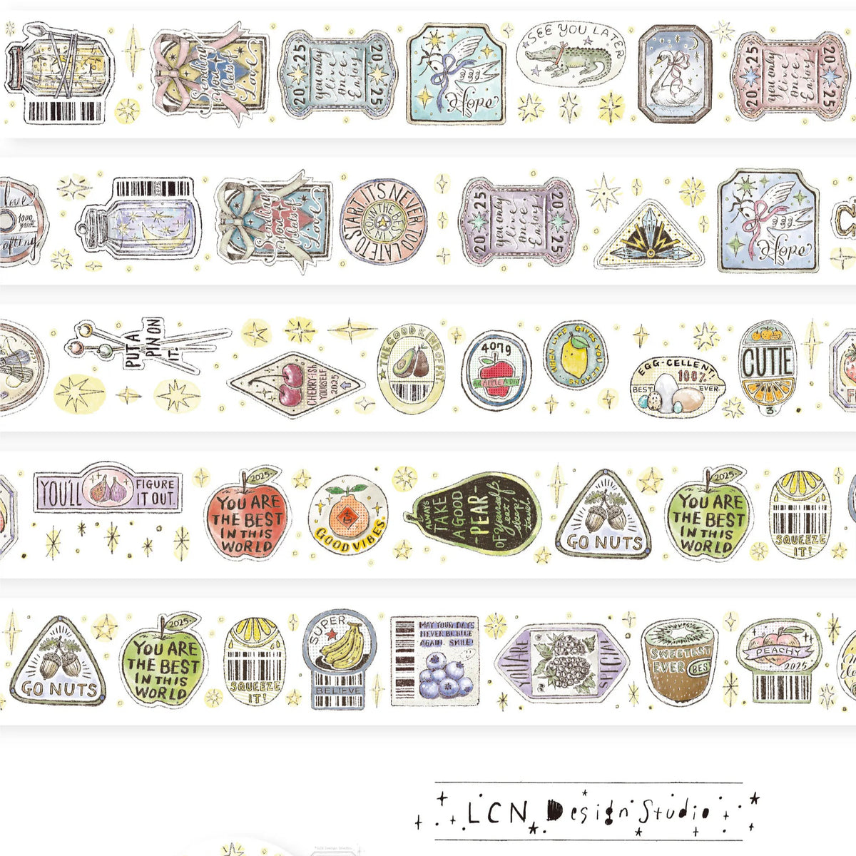 LCN Design Studio - Washi Tape - Sticker Club Life
