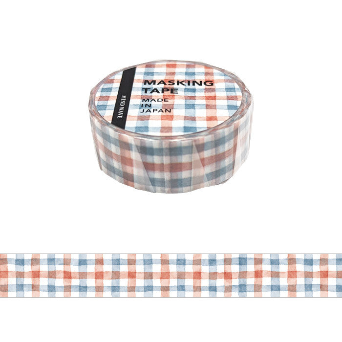 Mind Wave - Washi Tape - Red and Blue Checker