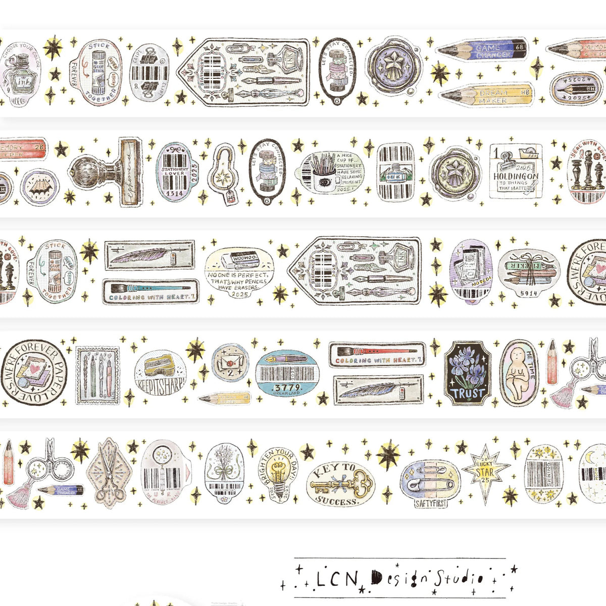LCN Design Studio - Washi Tape - Sticker Club Stationery