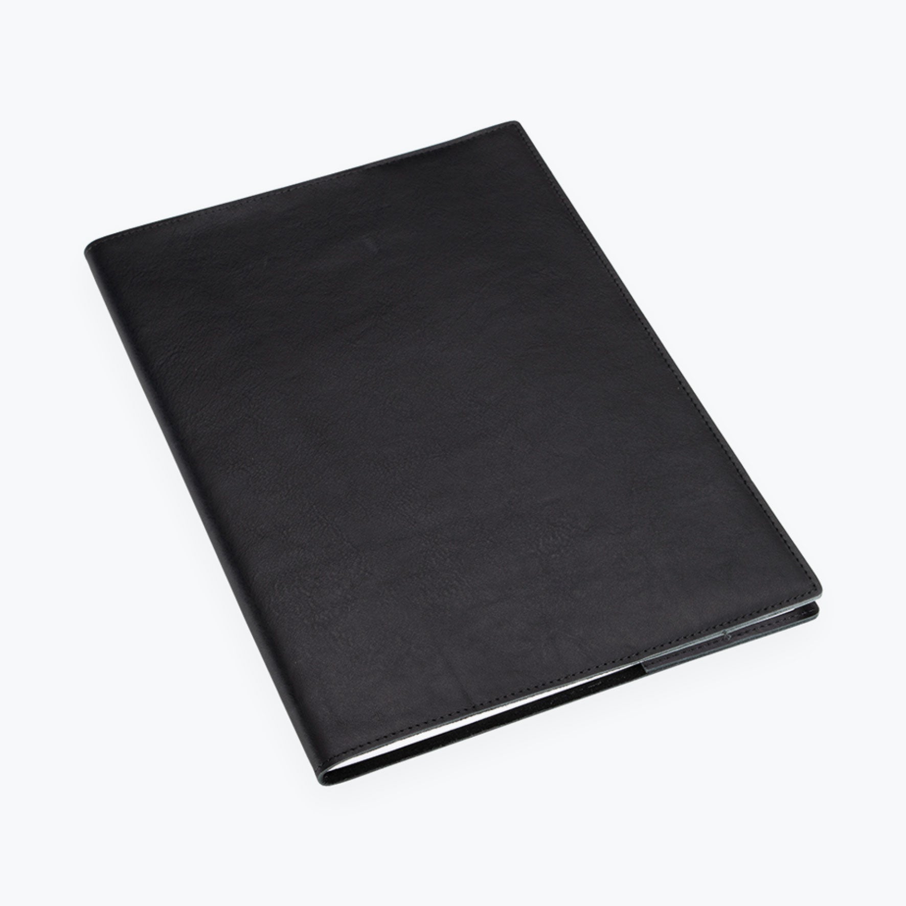 Bookbinders Design Leather Notebook Cover A4 Black