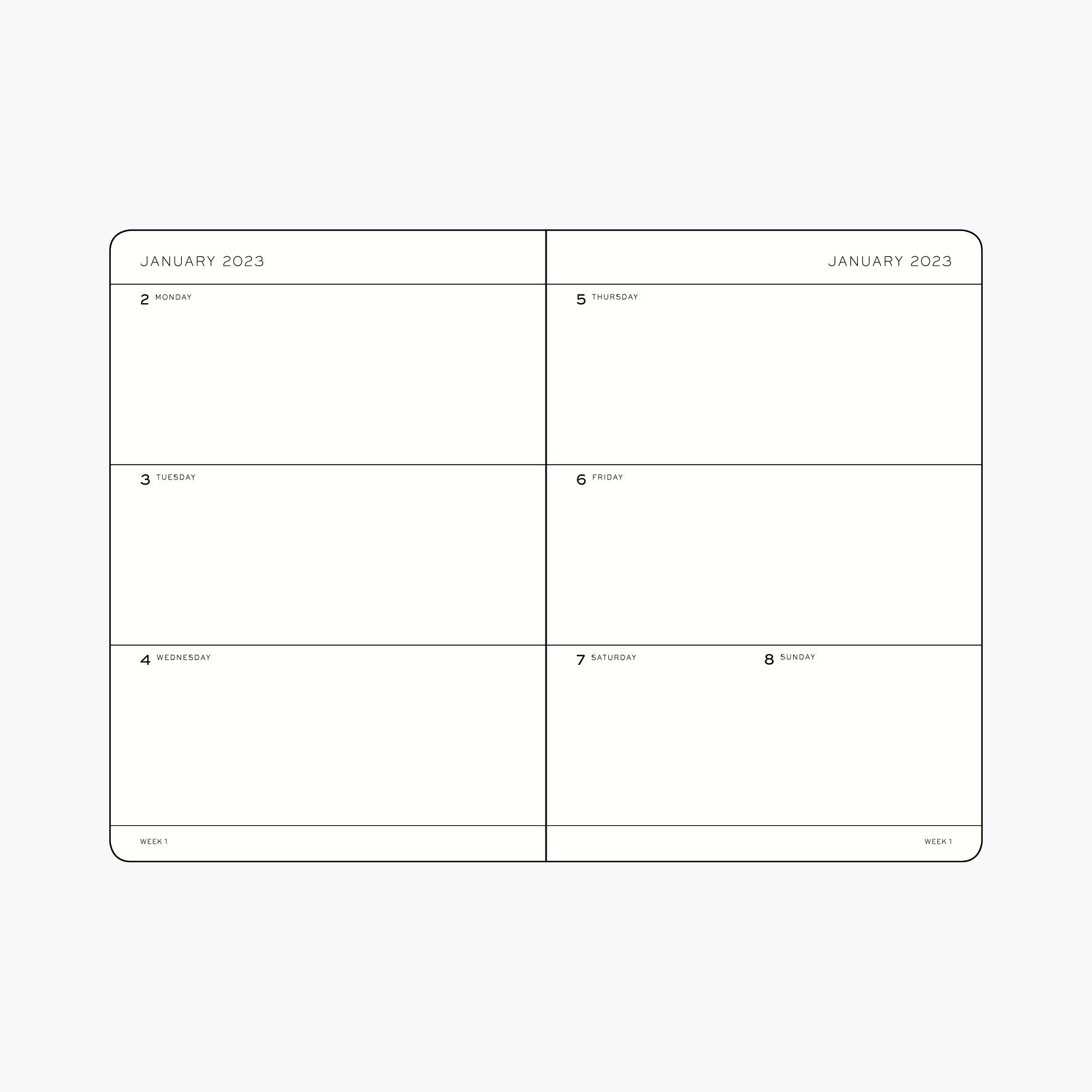 Leuchtturm1917 - 2024 Diary - Weekly Planner - A7 - Rising Sun