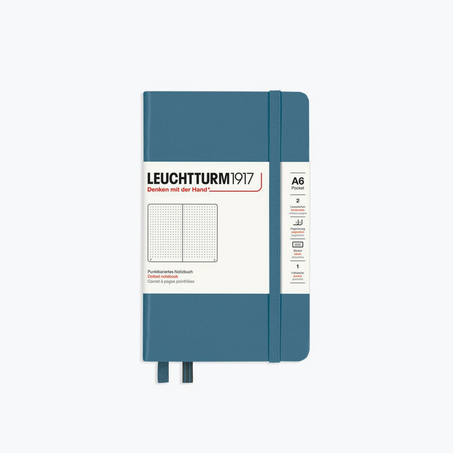 Leuchtturm1917 - Notebook - A6 - Stone Blue