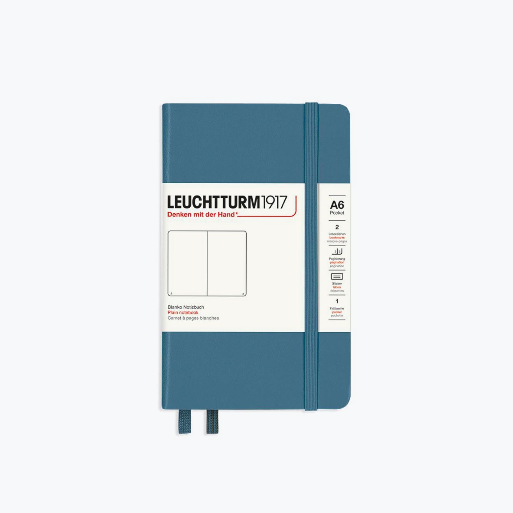 Leuchtturm1917 - Notebook - A6 - Stone Blue