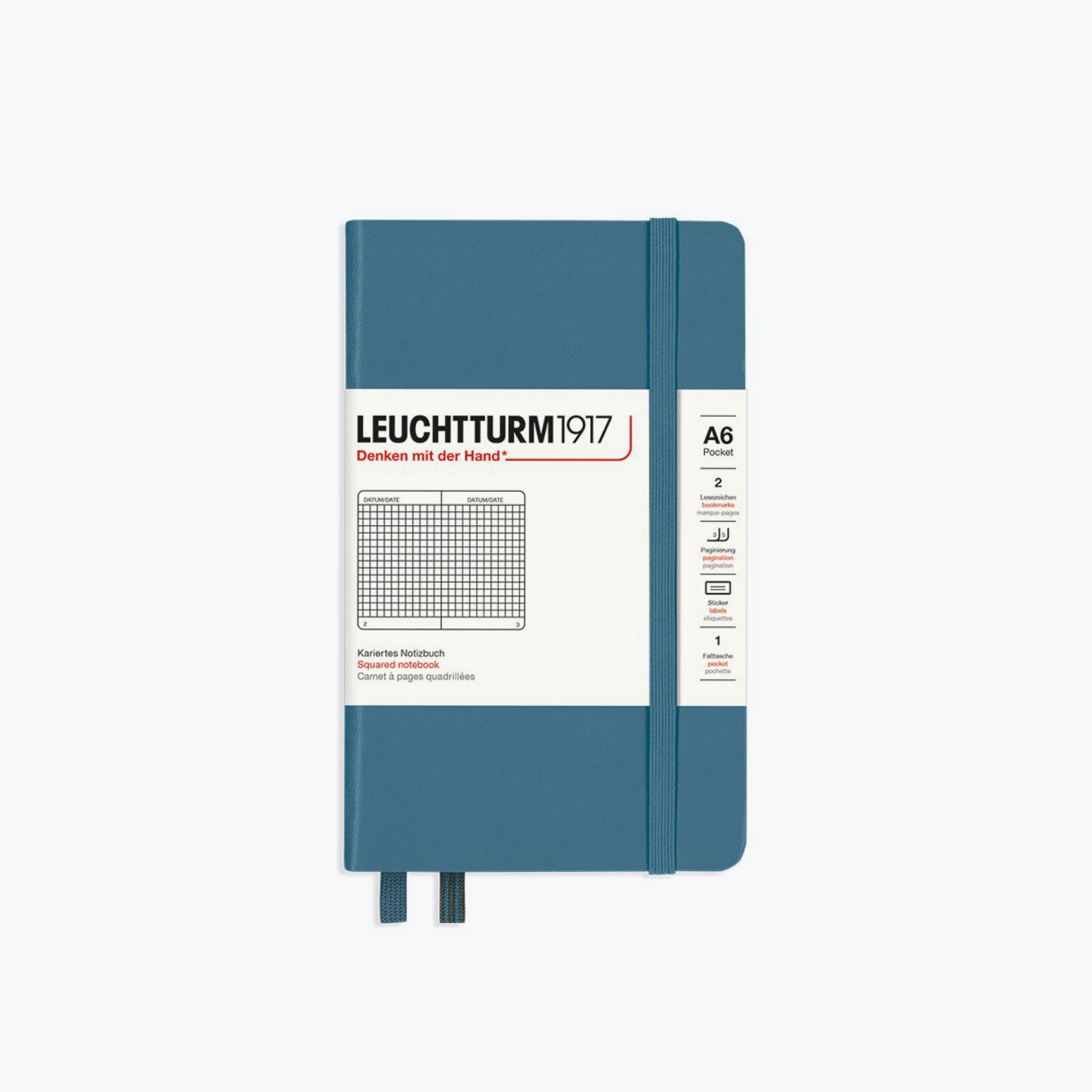 Leuchtturm1917 - Notebook - A6 - Stone Blue