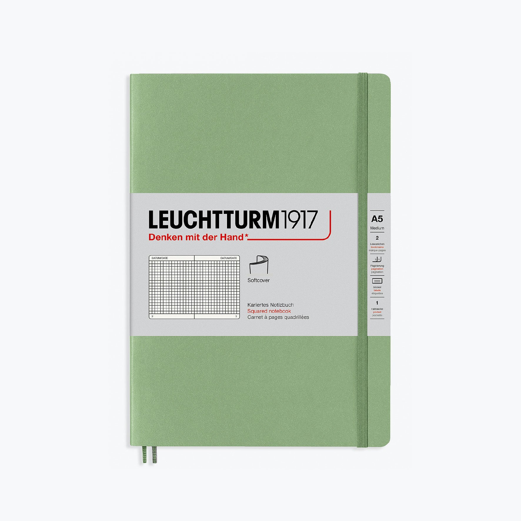 Leuchtturm1917 - Notebook - Softcover - A5 - Sage