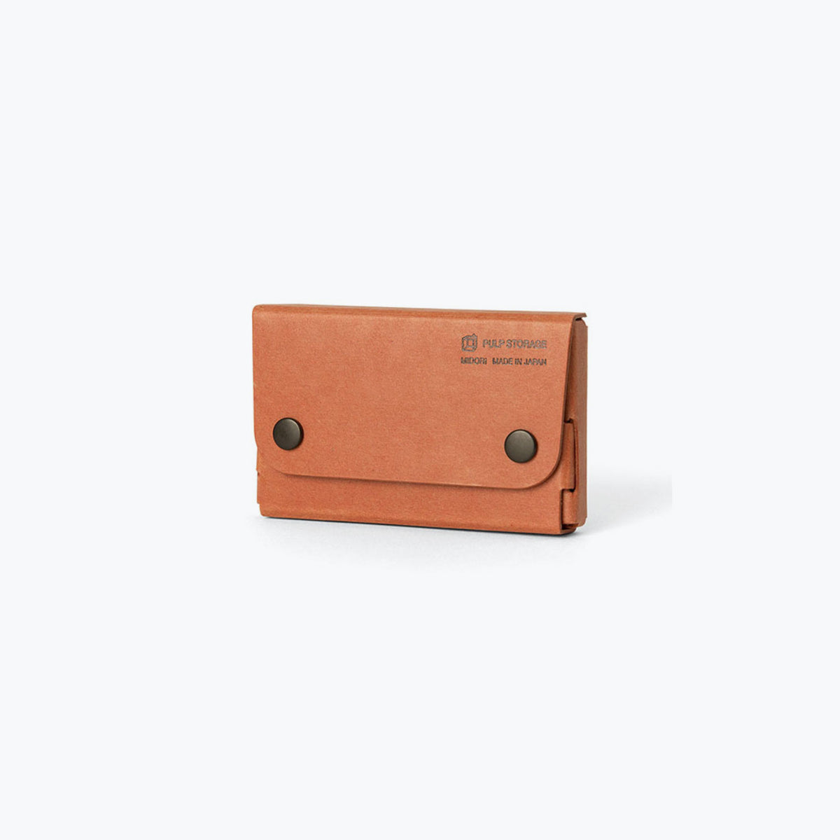 Midori card case in tan colour