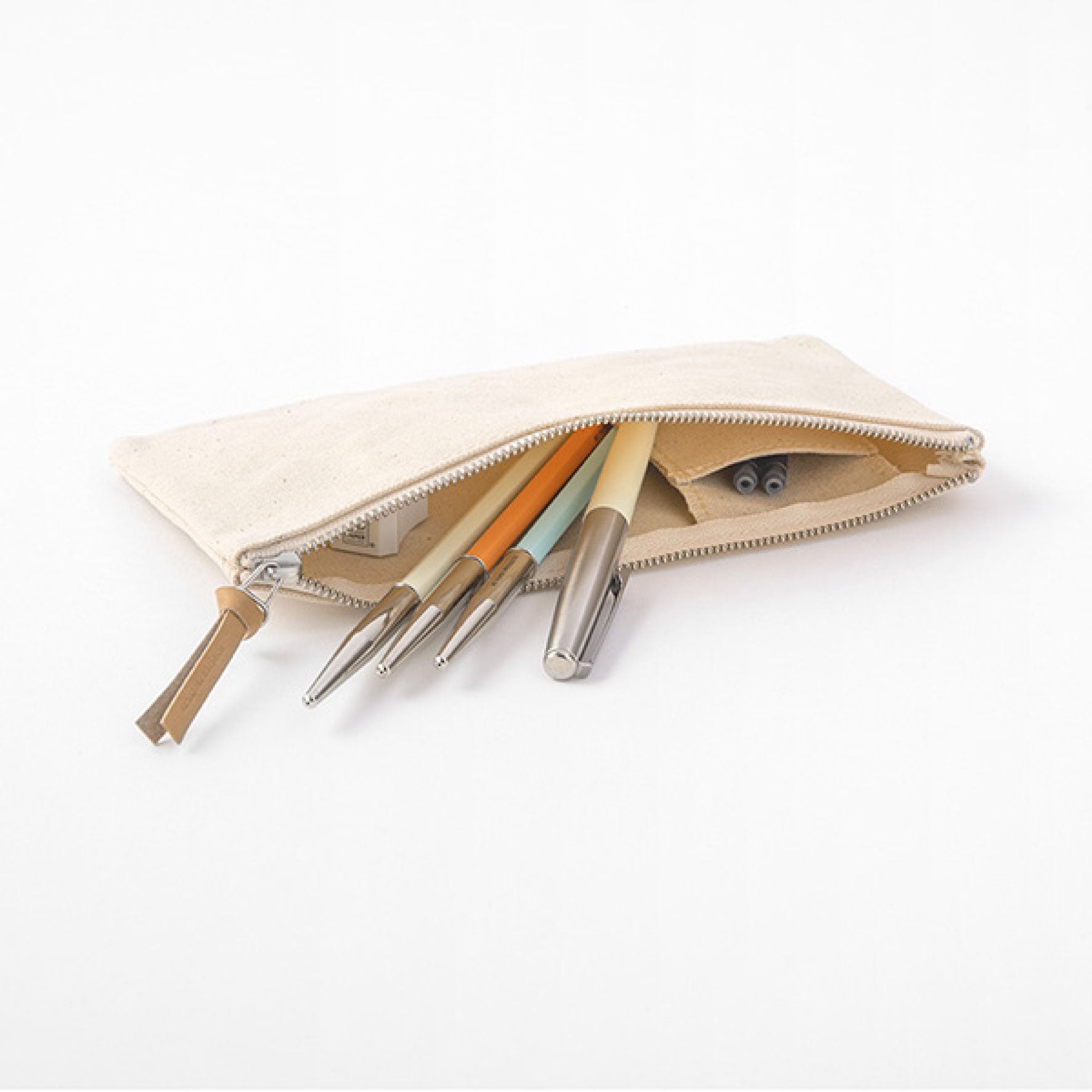 Midori - Pencil Case - Kurashiki Canvas - Flat