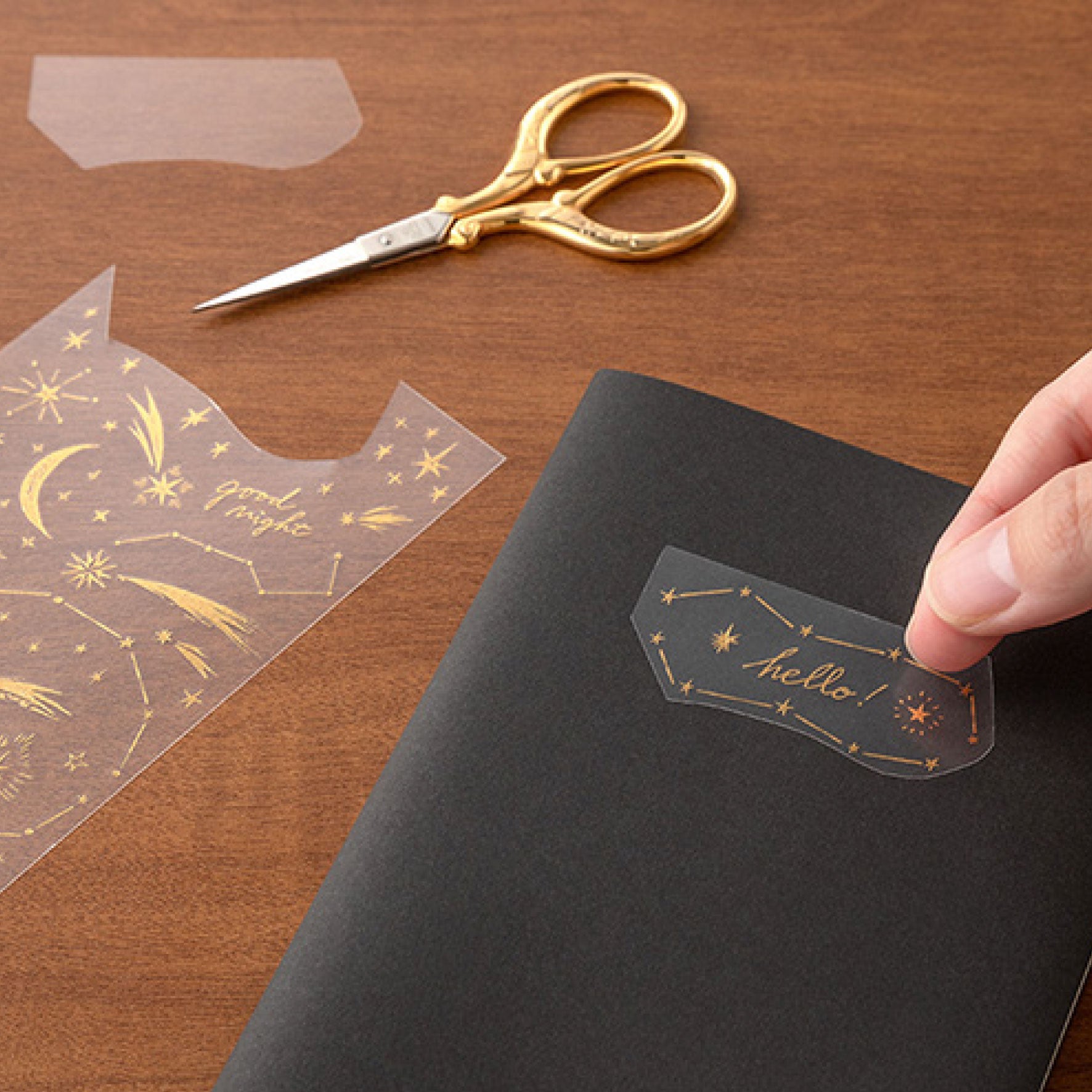 Midori - Planner Sticker - Foil Transfer - Galaxy