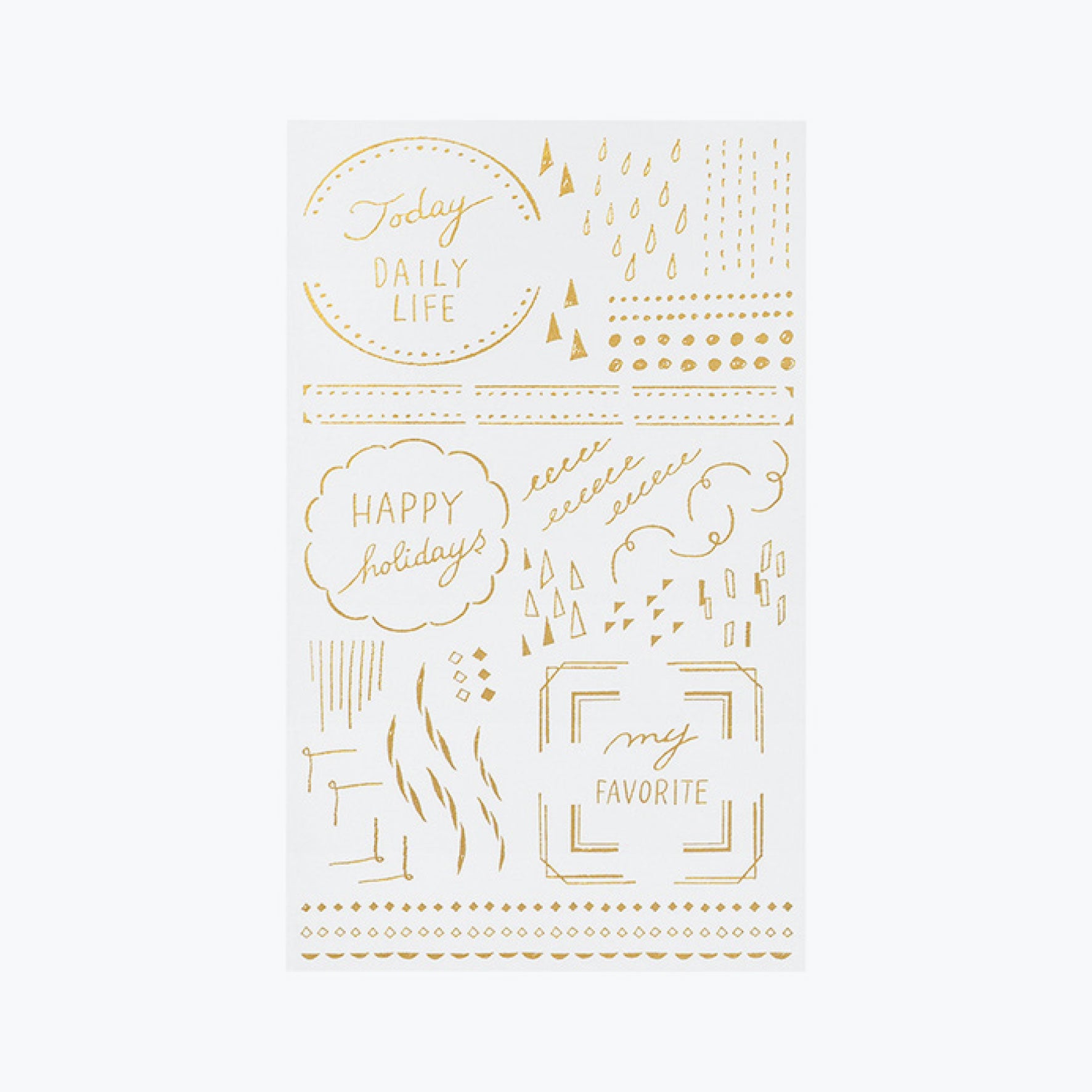 Midori - Planner Sticker - Foil Transfer - Decorative <Outgoing>