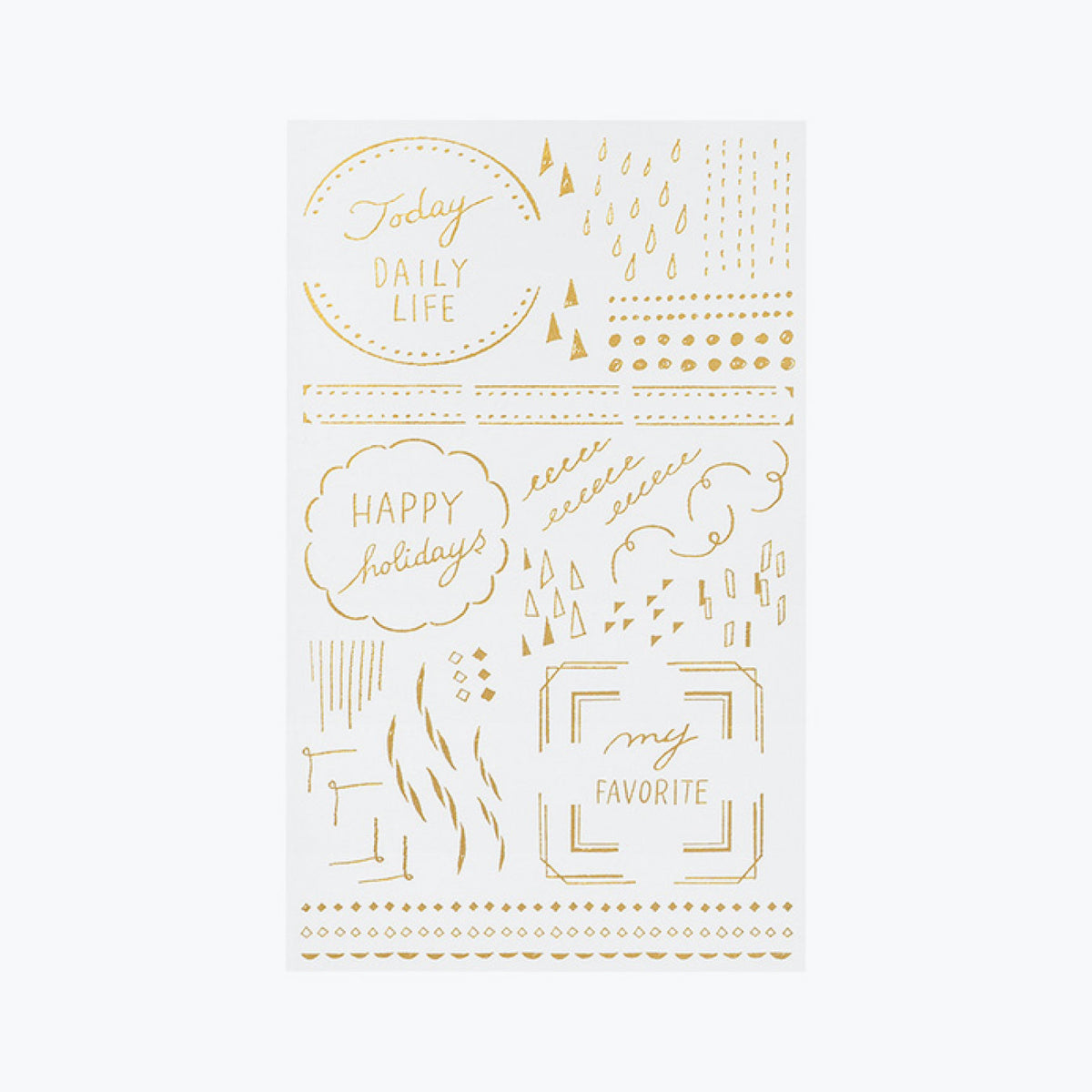 Midori - Planner Sticker - Foil Transfer - Decorative