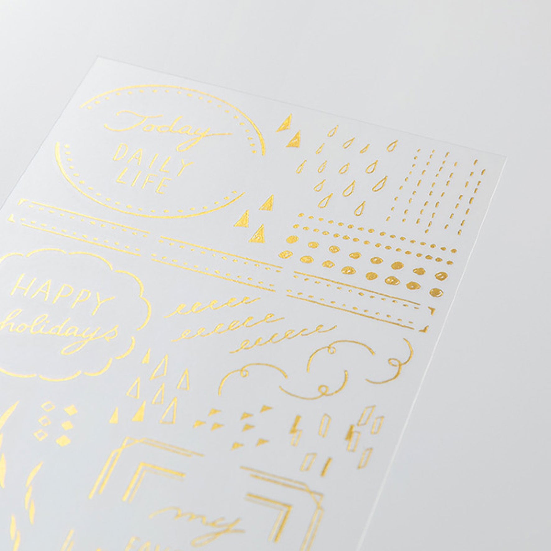 Midori - Planner Sticker - Foil Transfer - Decorative <Outgoing>