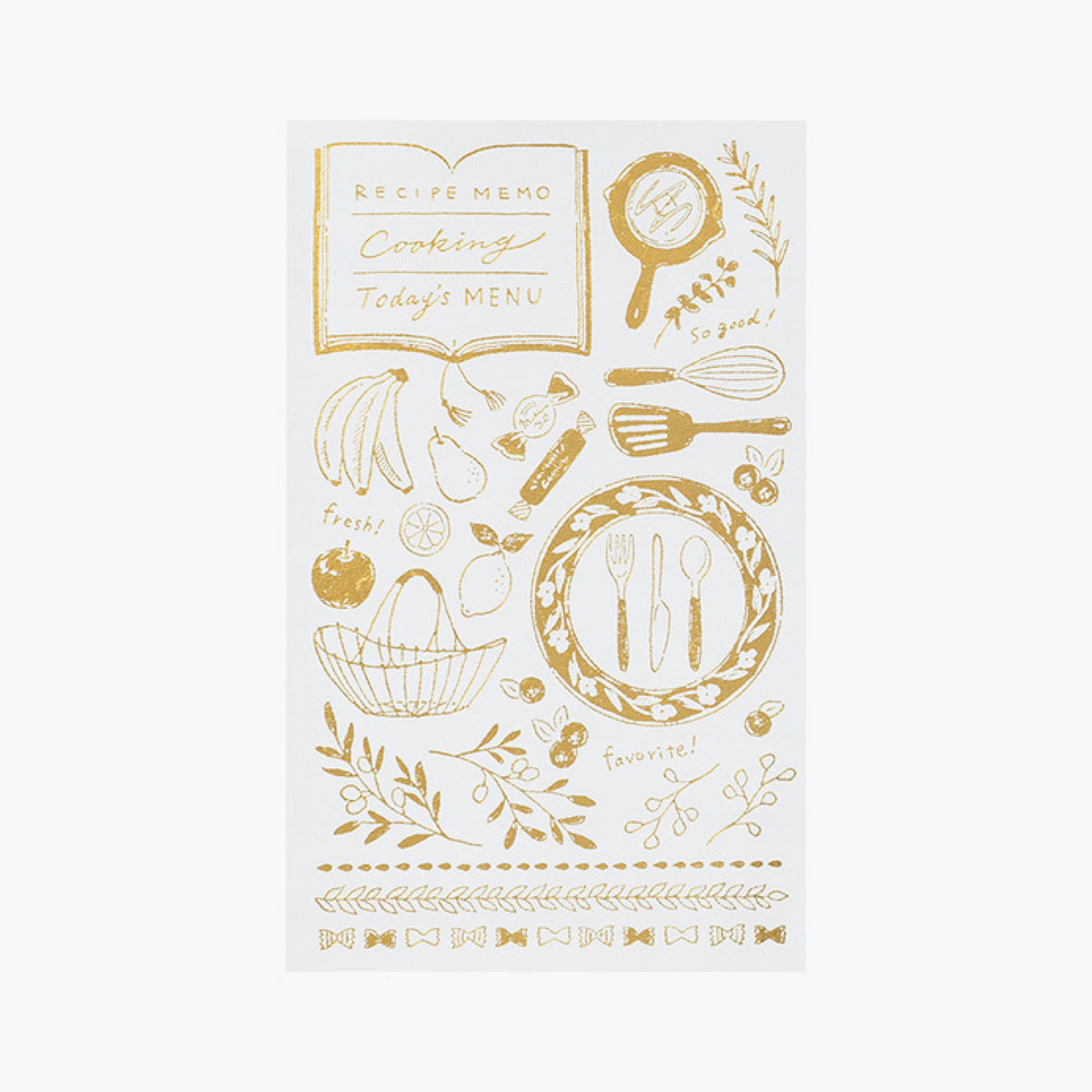 Midori - Planner Sticker - Foil Transfer - Kitchen