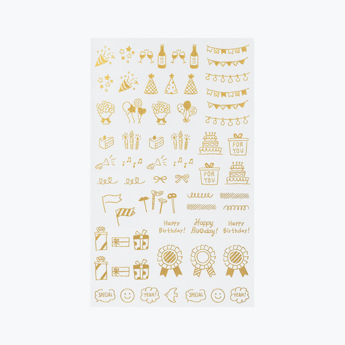 Midori - Planner Sticker - Foil Transfer - Celebration