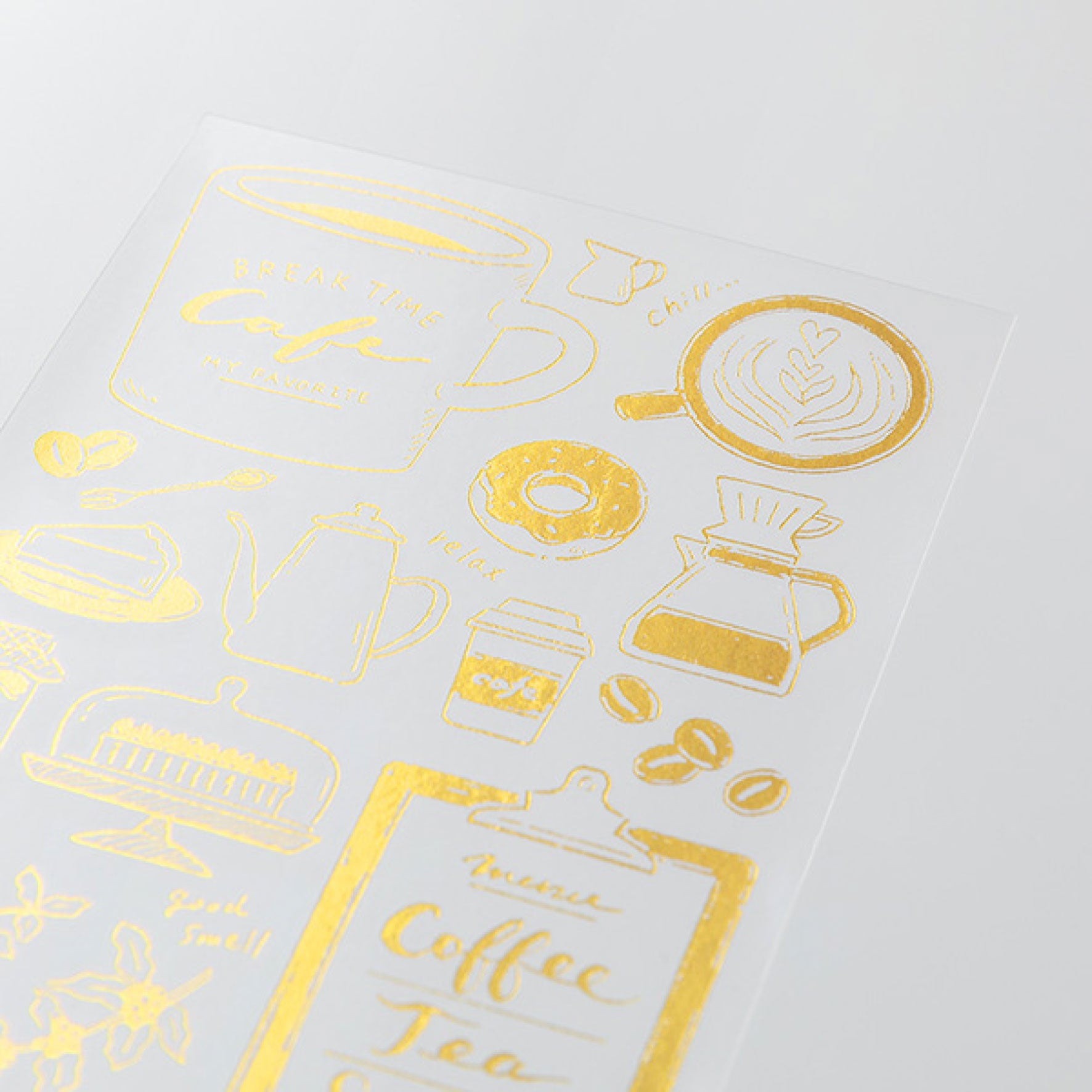 Midori - Planner Sticker - Foil Transfer - Coffee