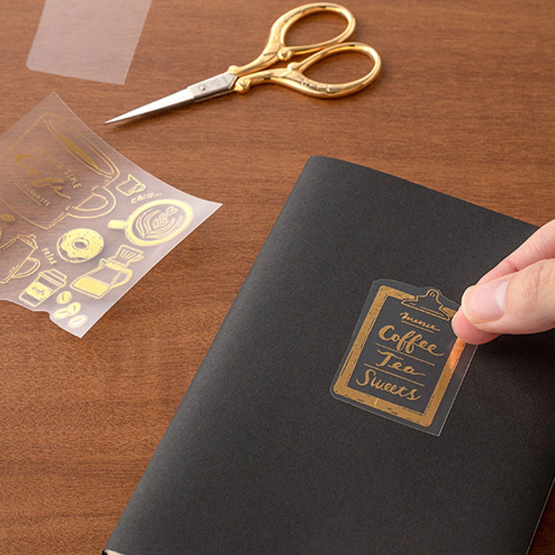 Midori - Planner Sticker - Foil Transfer - Coffee