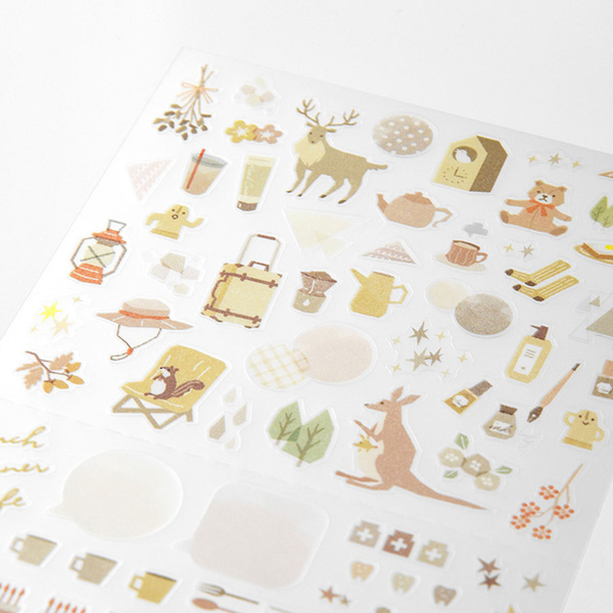 Midori - Planner Sticker - Seal Collection - Beige <Outgoing>