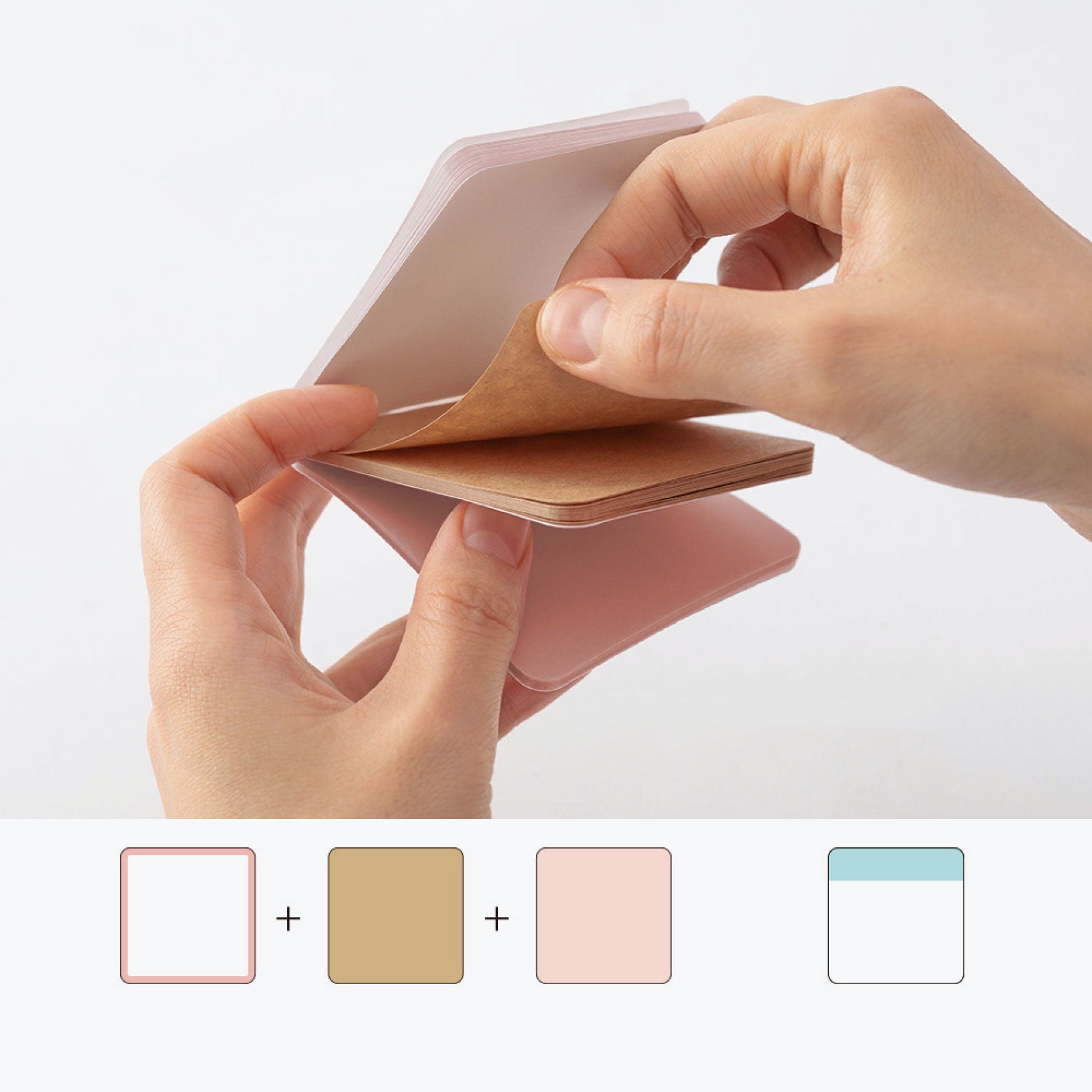 Midori - Notepad - Sticky Notes - Pink