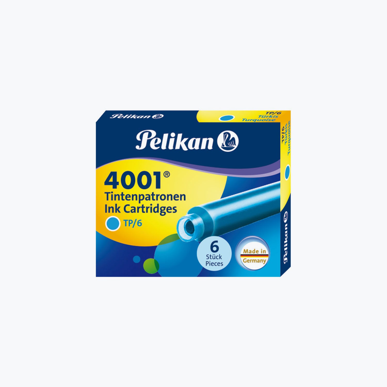 Pelikan Fountain Pen Ink Cartridges 4001 Turquoise