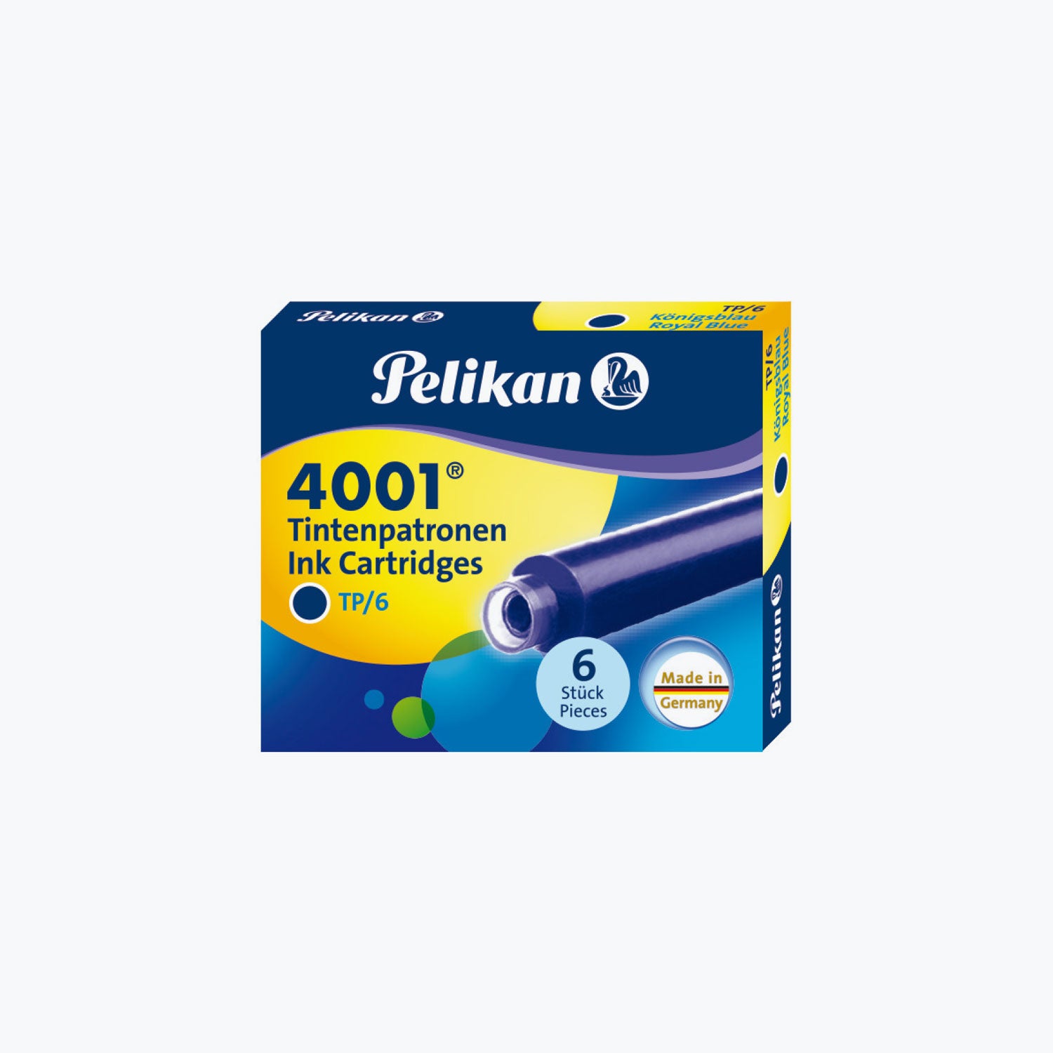 Pelikan Fountain Pen Ink 4001 Royal Blue Cartridges