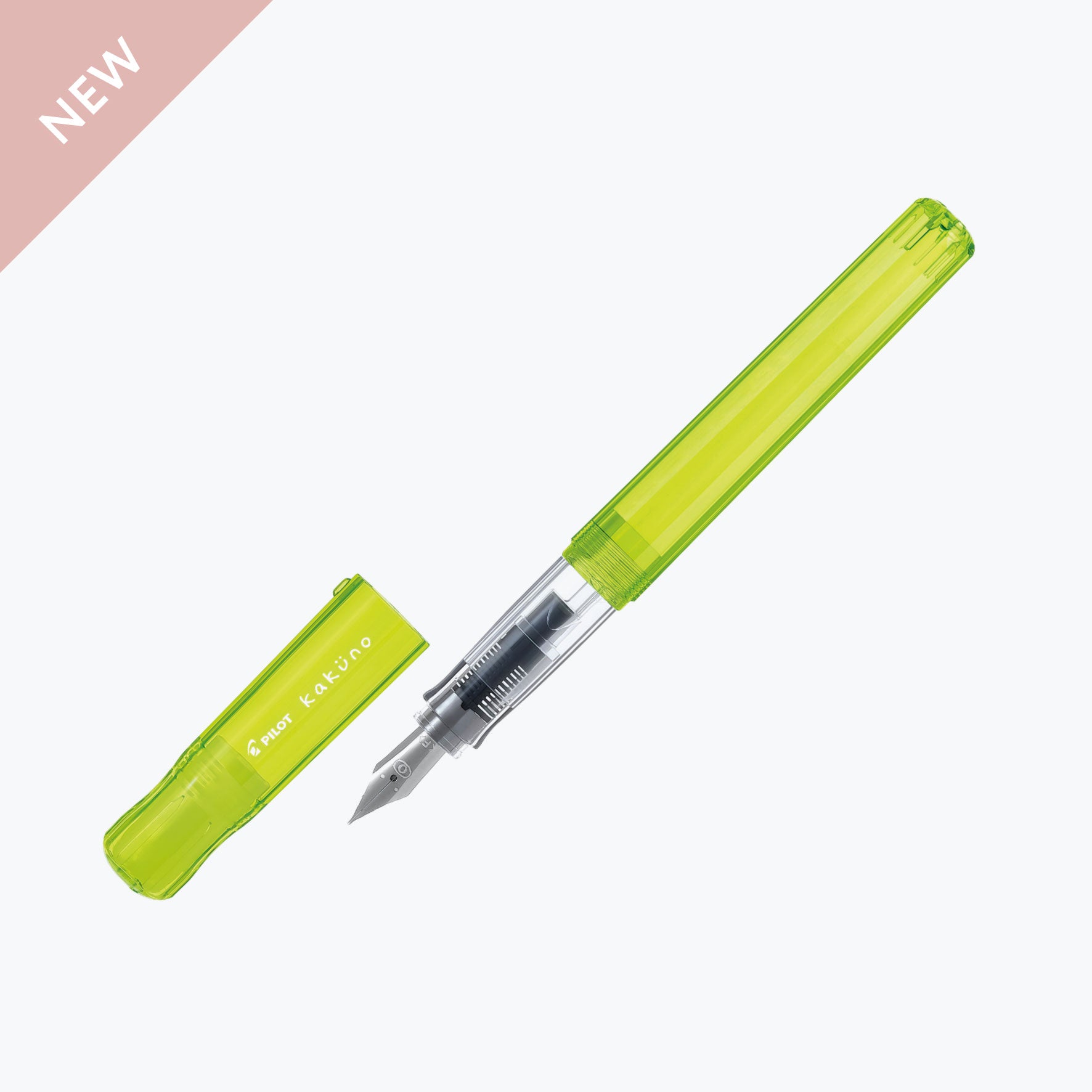 Pilot Fountain Pen Kakuno Transparent Green