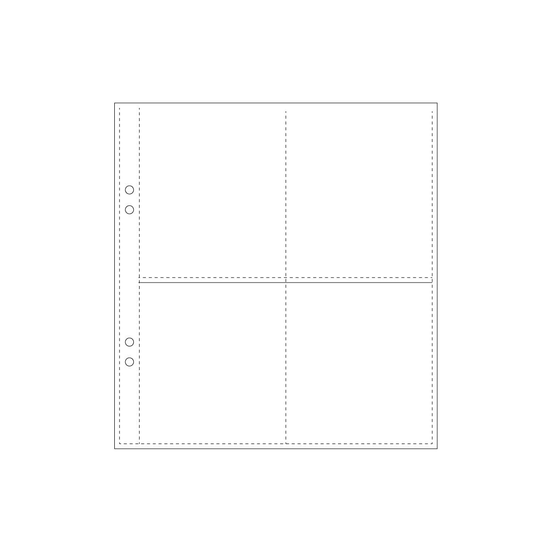 Bookbinders Design - Insert - Plastic Pocket - Regular - Quad <Outgoing>