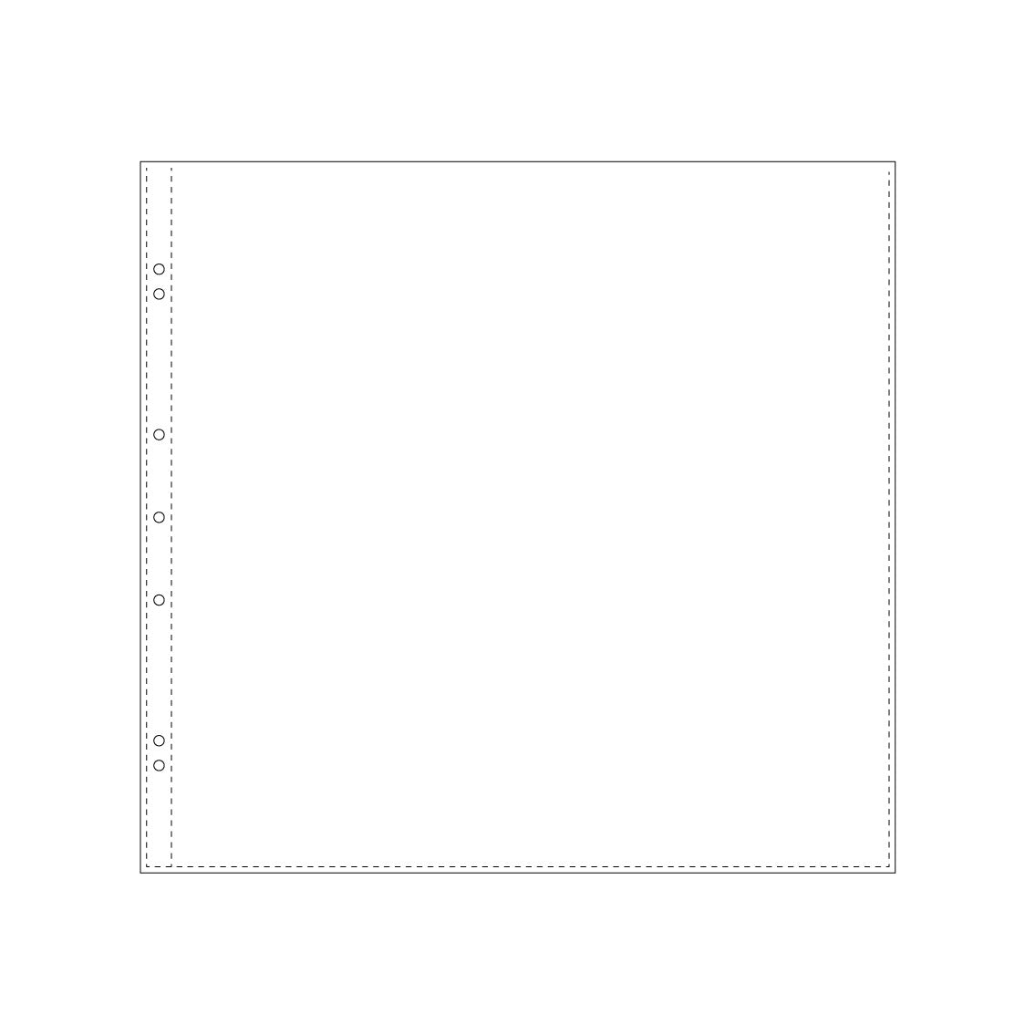 Bookbinders Design - Insert - Plastic Pocket - 340 x 315 mm