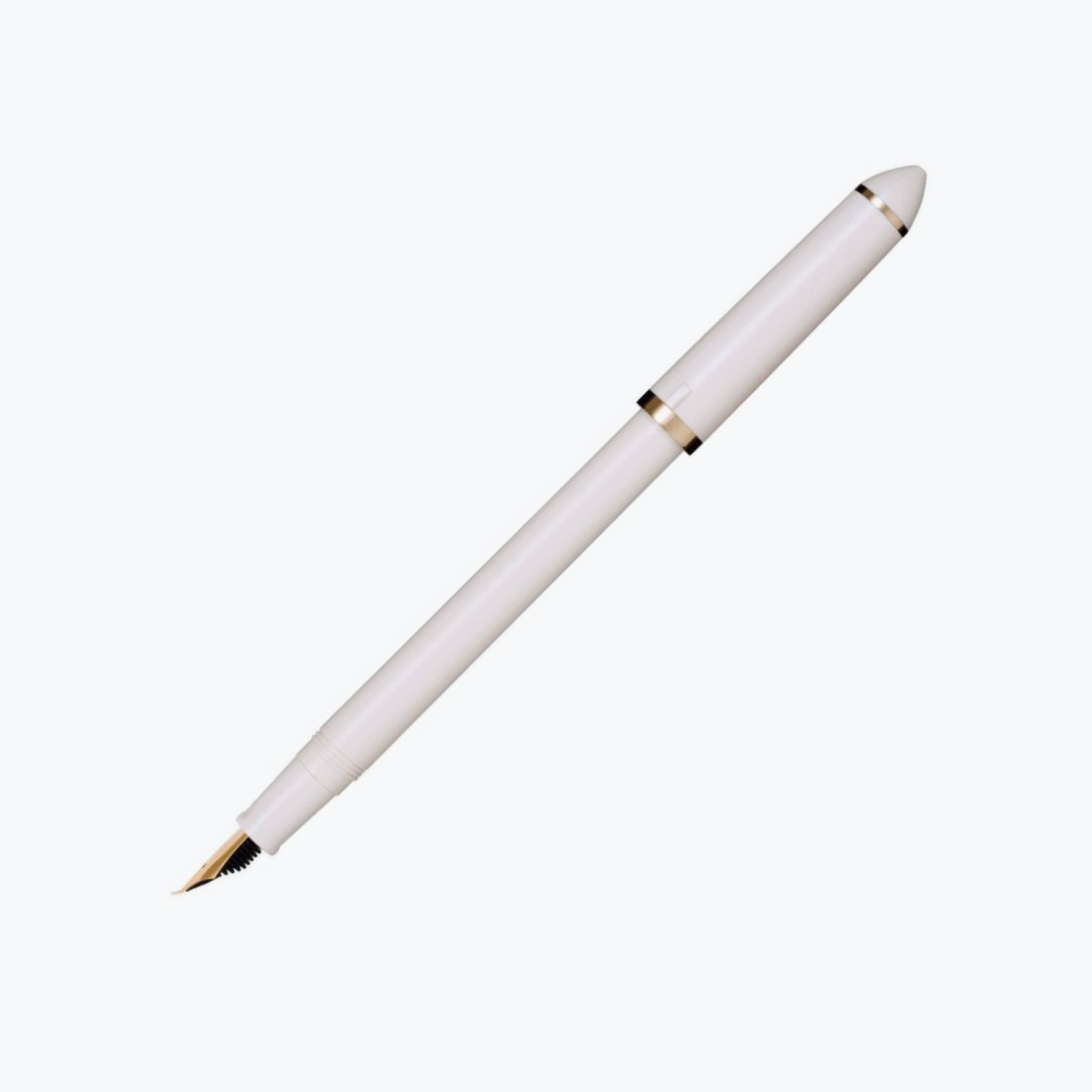 Sailor - Fountain Pen - Fude de Mannen - White