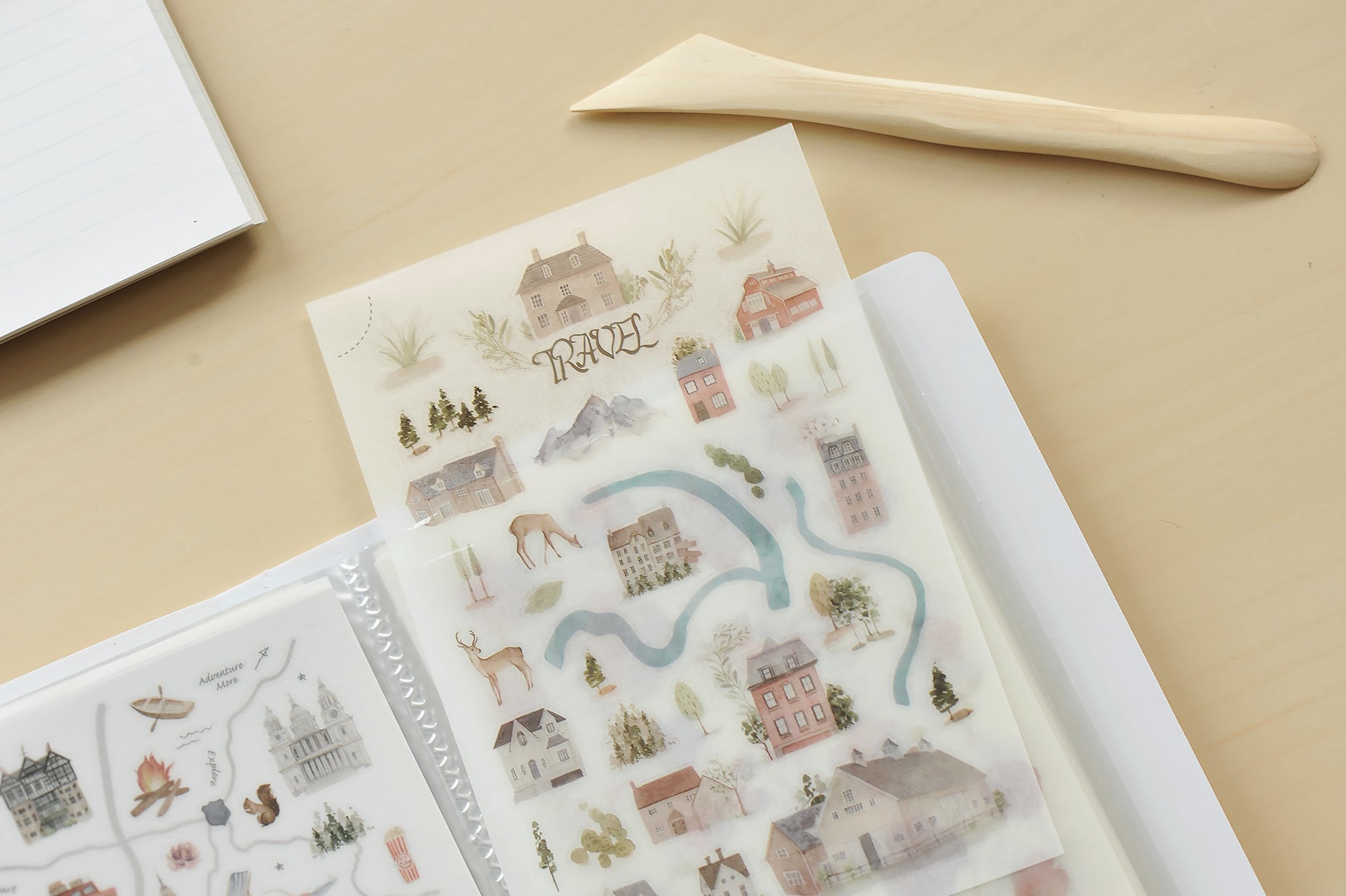 MU Lifestyle - Sticker Storage Folder - Dusty Blue