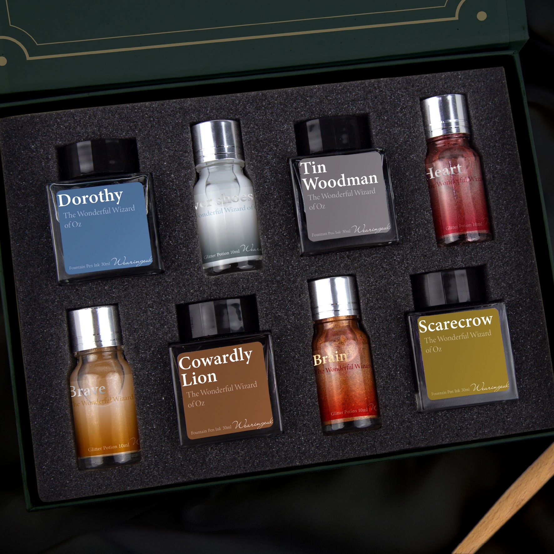 Wearingeul - Fountain Pen Ink Set - The Wonderful Wizard of Oz Spell Book