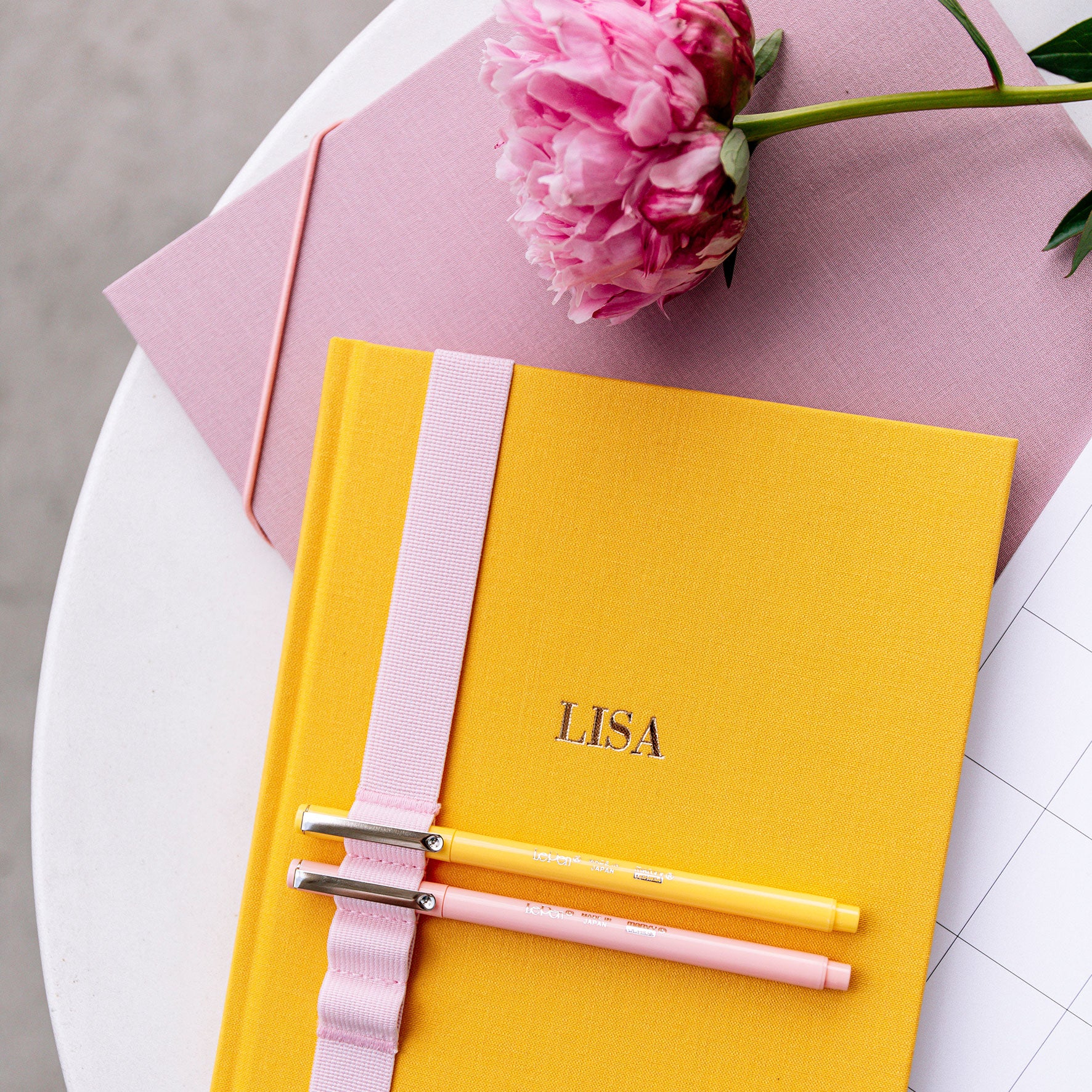 Bookbinders Design - Cloth Notebook - Large - Dusty Pink