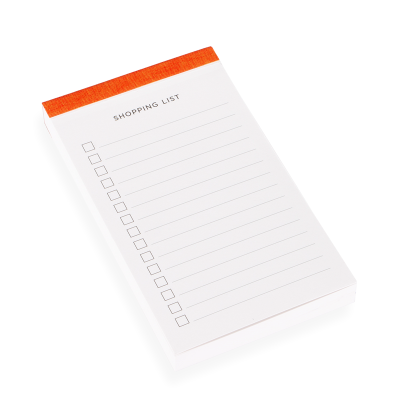 Bookbinders Design - Planner - Shopping List - Orange