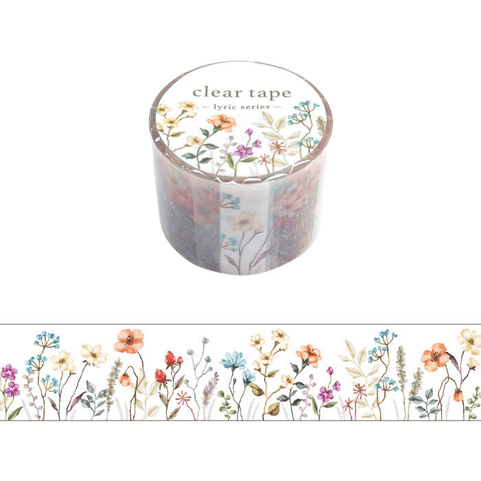 Mind Wave - Washi Tape - Lyric - Flower #5 (Clear)