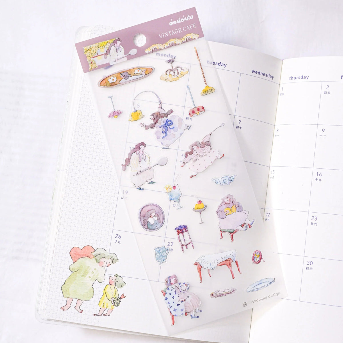 Dodolulu - Planner Sticker - Vintage Cafe