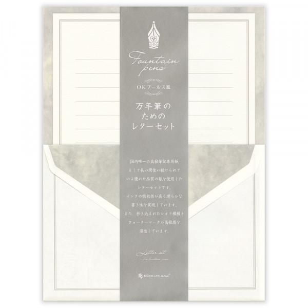 NB Japan - Letter Set  - Fountain Pens (Grey)