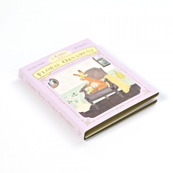 NB Japan - Sticky Notes - Ressa - Rabbit With Flowers