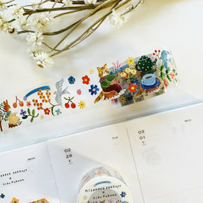 Niconeco Zakkaya - Washi Tape - Flower Field