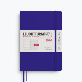Leuchtturm1917 - 2026 Diary - Weekly Notebook - A5 - Ink (Hard)