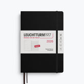 Leuchtturm1917 - 2026 Diary - Weekly Notebook - A5 - Black (Hard)