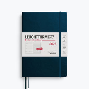 Leuchtturm1917 - 2026 Diary - Weekly Notebook - A5 - Deep Sea (Hard)