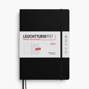 Leuchtturm1917 - 2026 Diary - Weekly Notebook - B5 - Black