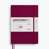 Leuchtturm1917 - 2026 Diary - Weekly Notebook - B5 - Port Red