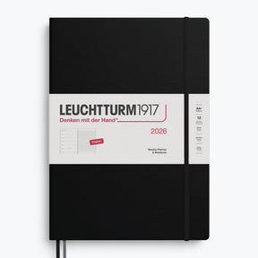 Leuchtturm1917 - 2026 Diary - Weekly Notebook - A4 - Black