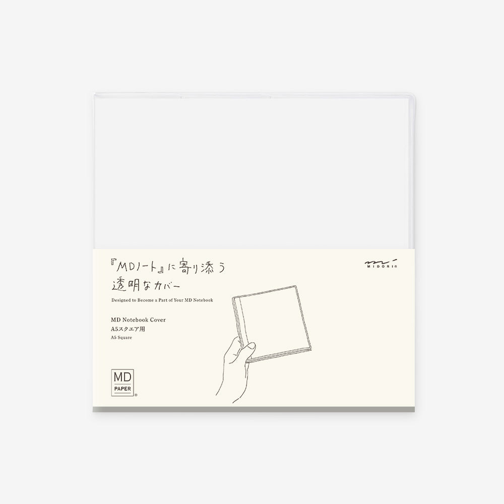 Midori - Notebook Cover - Clear - A5 Square